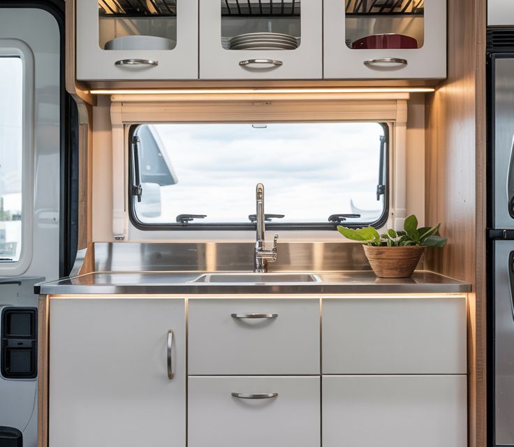 21 Modern RV Interior Kitchen Decorating Ideas