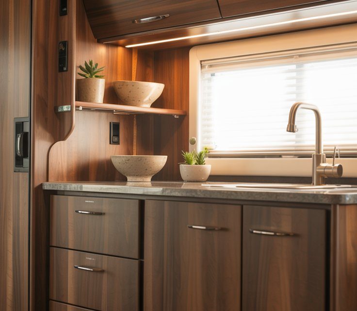 32 Dark Wood RV Decorating Ideas for an Elegant Look