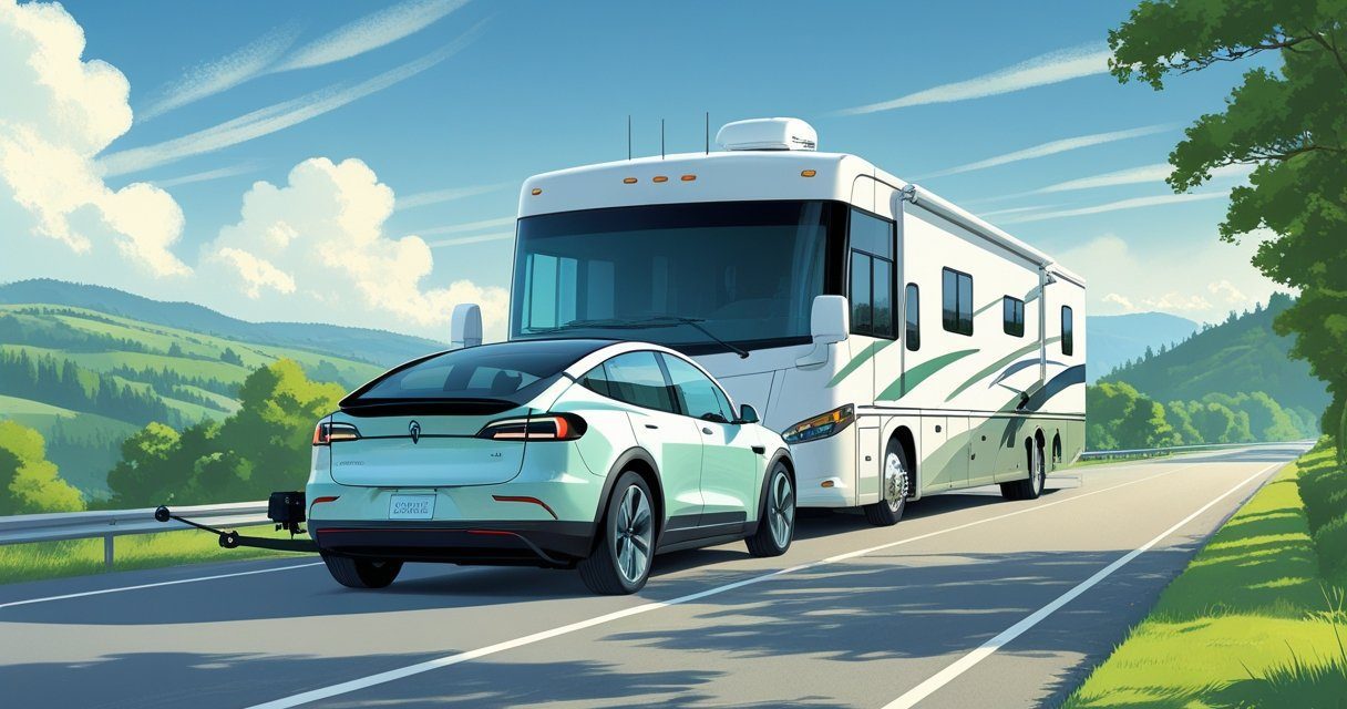 Can Electric Cars Be Towed Behind RV? Essential Facts & Safe Methods