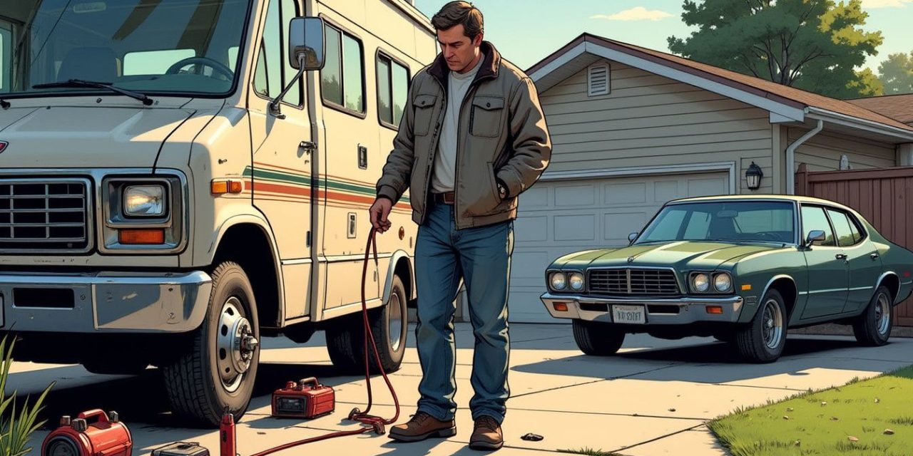 Can I jump an rv battery with my car?