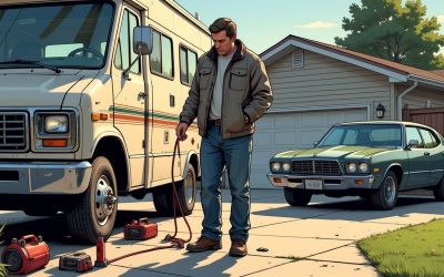 Can I jump an rv battery with my car?