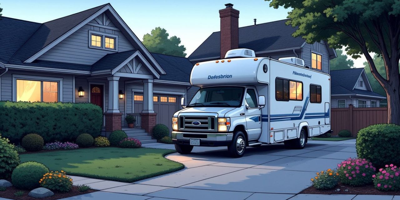 Can I park an rv in my driveway?