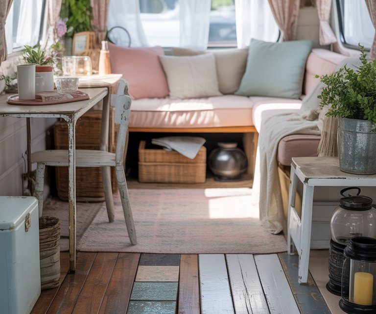 21 Budget-Friendly Flooring Options for Your Shabby Chick Camper That Combine Style and Comfort