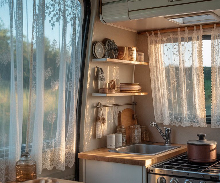 29 Secrets to Creating a Shabby Chic Camper Kitchenette