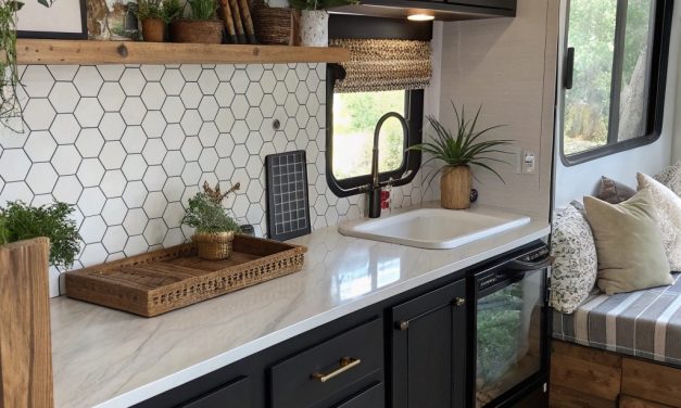 25 Bold RV Remodel Ideas with Black Cabinets for a Dramatic Look