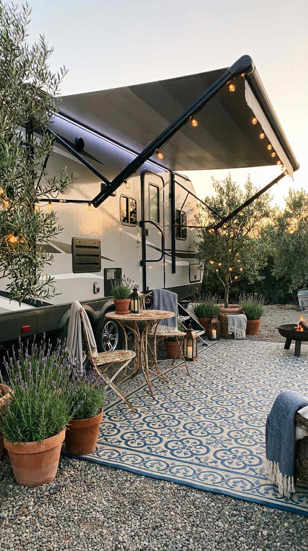 French Bistro Outdoor Living Space