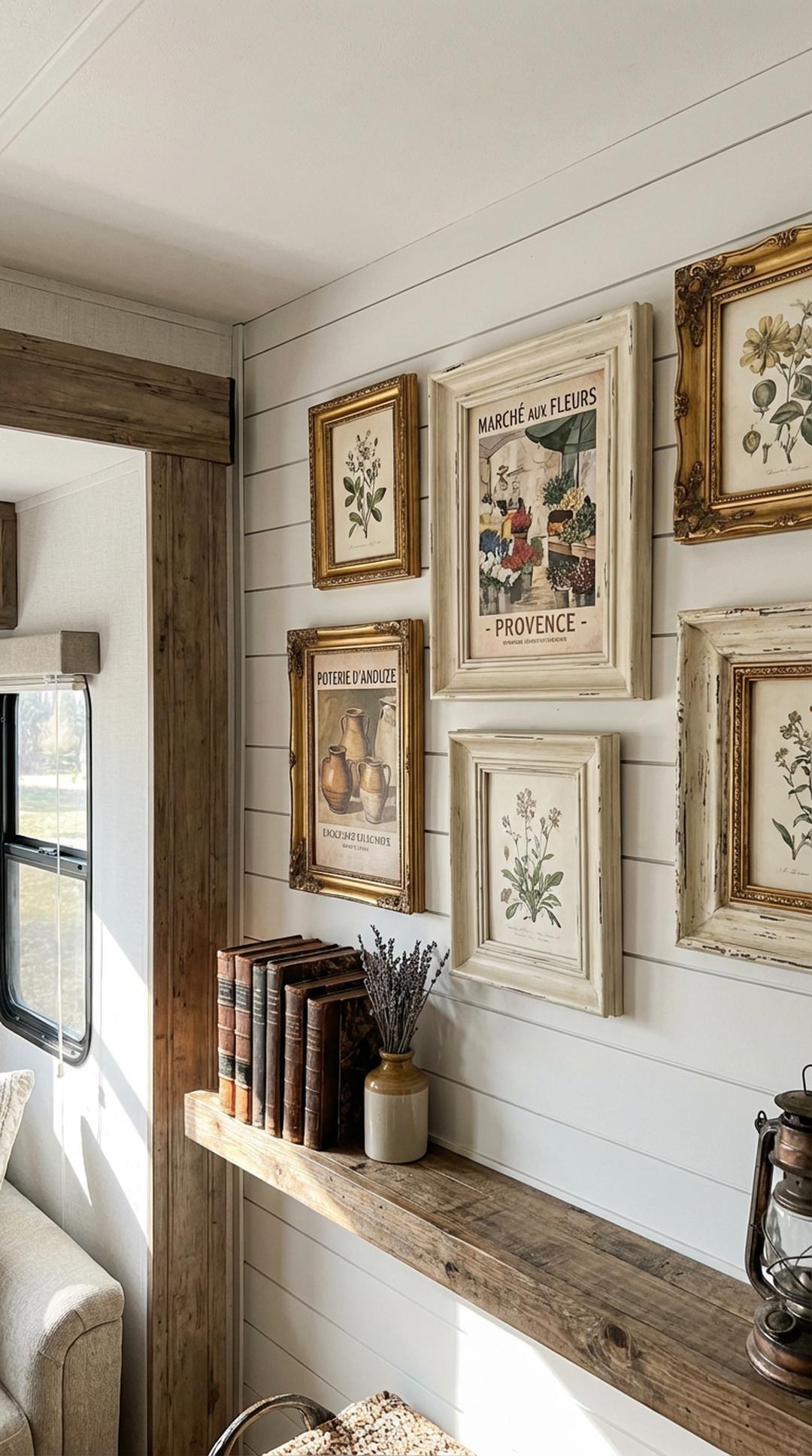 Gallery Wall on Shiplap