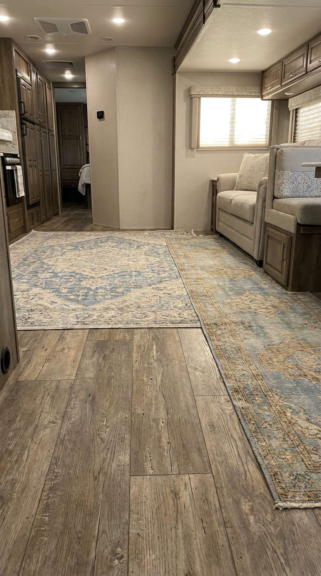 Luxury Vinyl with French Rugs