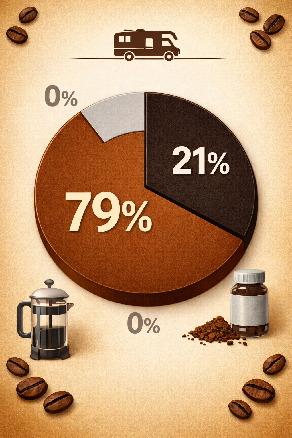 Don't use text on the cover image. Portrait/Pinterest format (1024x1536) detailed infographic showing survey results with large pie chart di