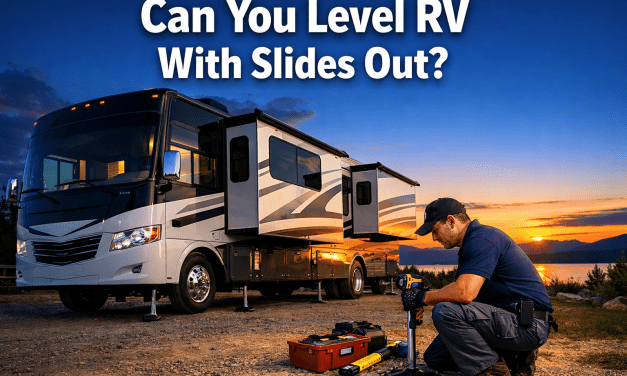 Can You Level RV With Slides Out?
