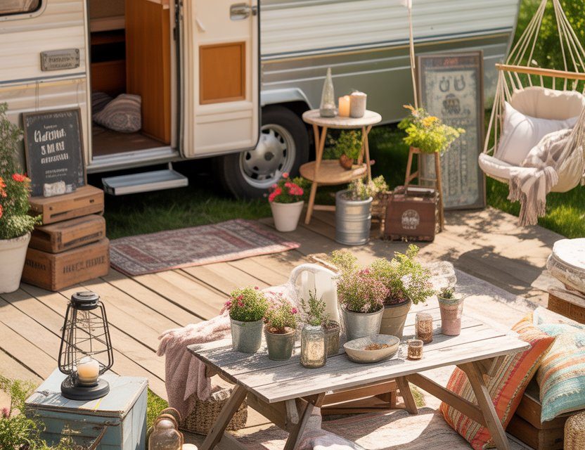 15 Outdoor Decor Ideas for Your Shabby Chic Camper’s Patio