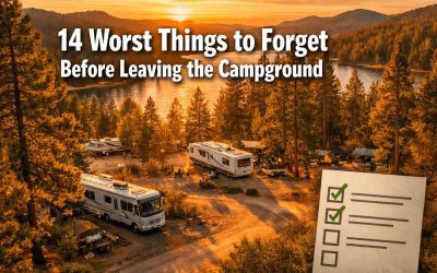 14 Worst Things to Forget Before Leaving the Campground