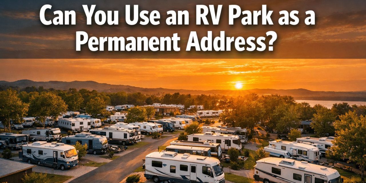 Can you use an rv park as a permanent address?
