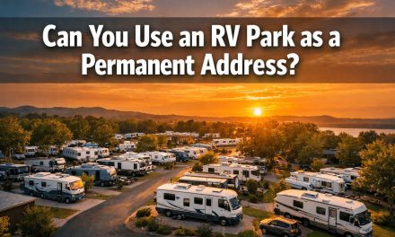 Can you use an rv park as a permanent address?