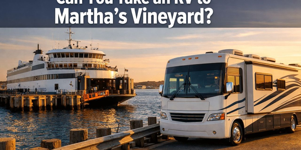 Can you take an RV to martha’s vineyard?