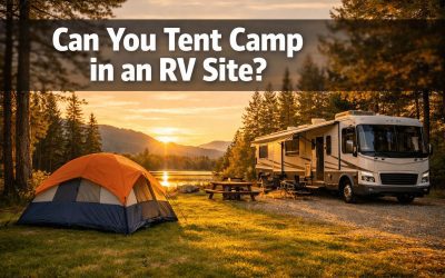 Can you tent camp in an RV site?