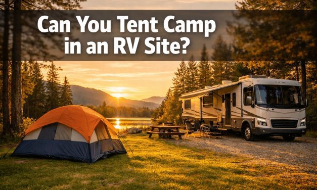 Can you tent camp in an RV site?