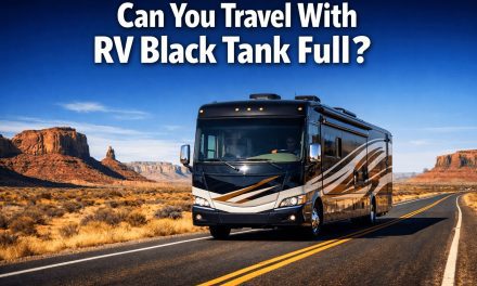Can you travel with RV black tank full?