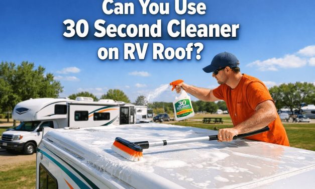 Can you use 30 second Cleaner on RV roof?