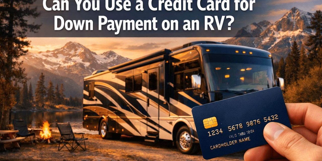 Can you use a credit card for down payment on RV?