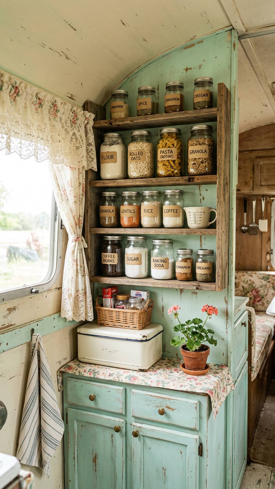 2. Decant Pantry Staples Into Clear Jars