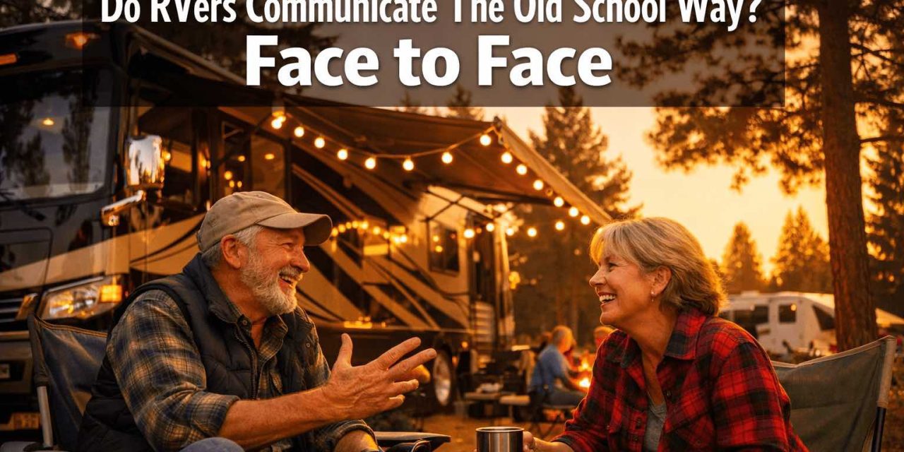 Do Rvers Communicate With Others The Old School Way? (Face to Face)