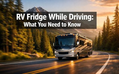 Can you use rv fridge while driving?