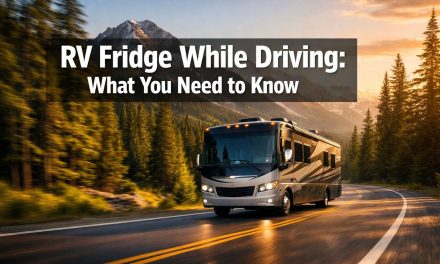 Can you use rv fridge while driving?
