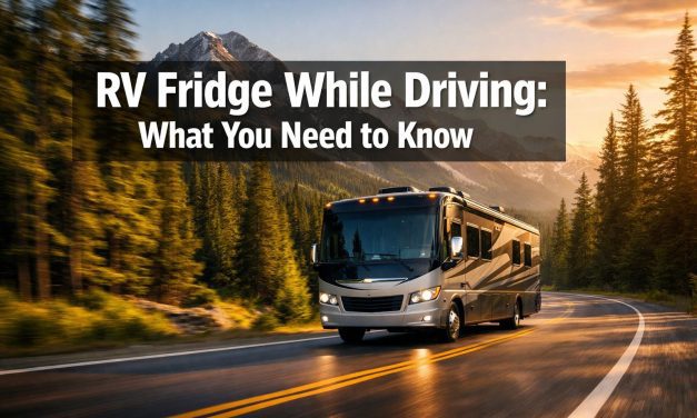 Can you use rv fridge while driving?
