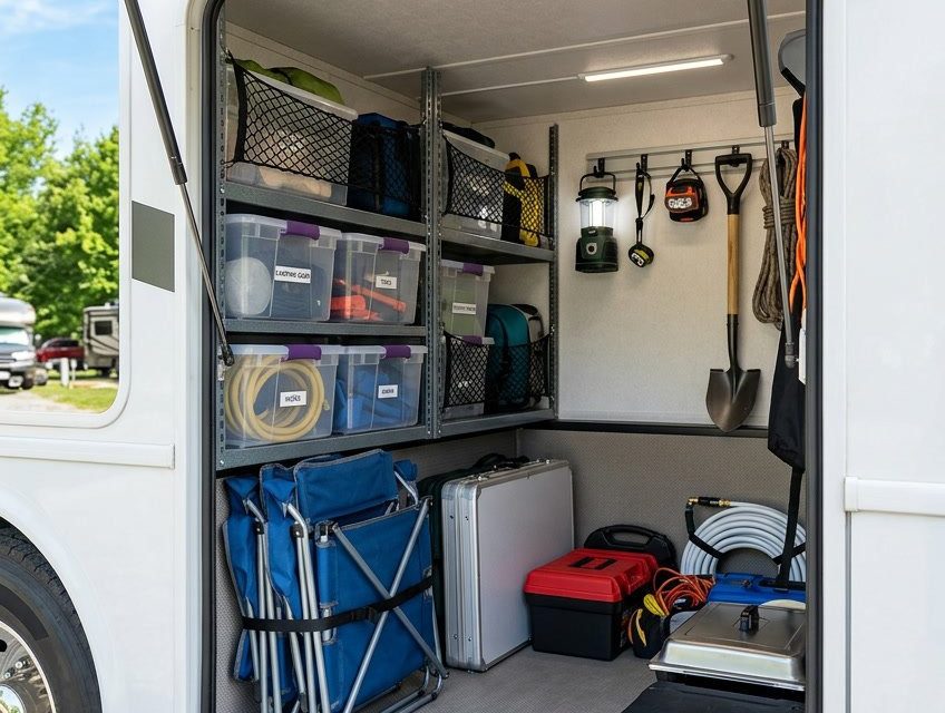 15 RV Pass-Through Storage Ideas to Max Out Basement Compartments — Clever, Space-Saving Solutions
