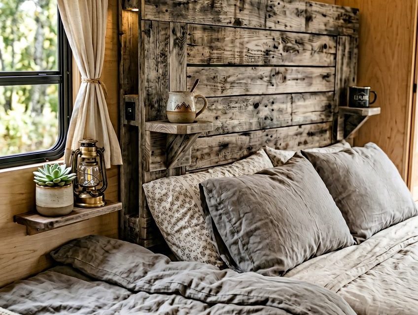 15 RV Headboard Ideas That Make a Camper Bedroom Feel Custom