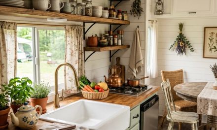17 RV Kitchen Makeover Ideas for a Cottage-Style Camper