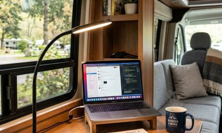 19 RV Office Nook Ideas for Working Full Time From the Road